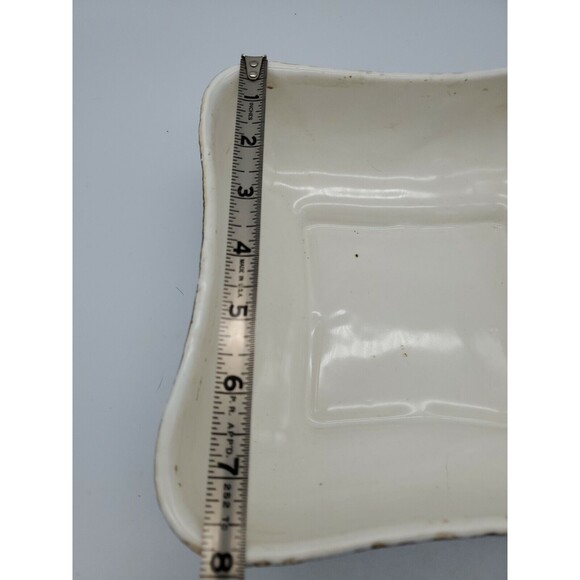 Shawnee Kenwood USA MCM Pottery Black Fat Lava Confetti Planter 2116 Square - Picture 9 of 12